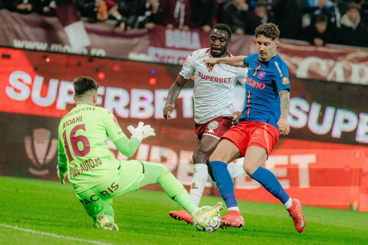 LIVE FCSB Rapid spectacol pe Arena Nationala Giulestenii marcheaza in inferioritate numerica