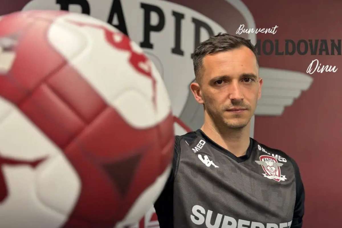 Rapid si a prezentat noul portar Dinu Moldovan Visul meu era sa joc aici