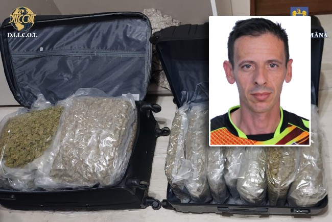 Spaniol prins cu 14 kg de canabis condamnat la 5 ani