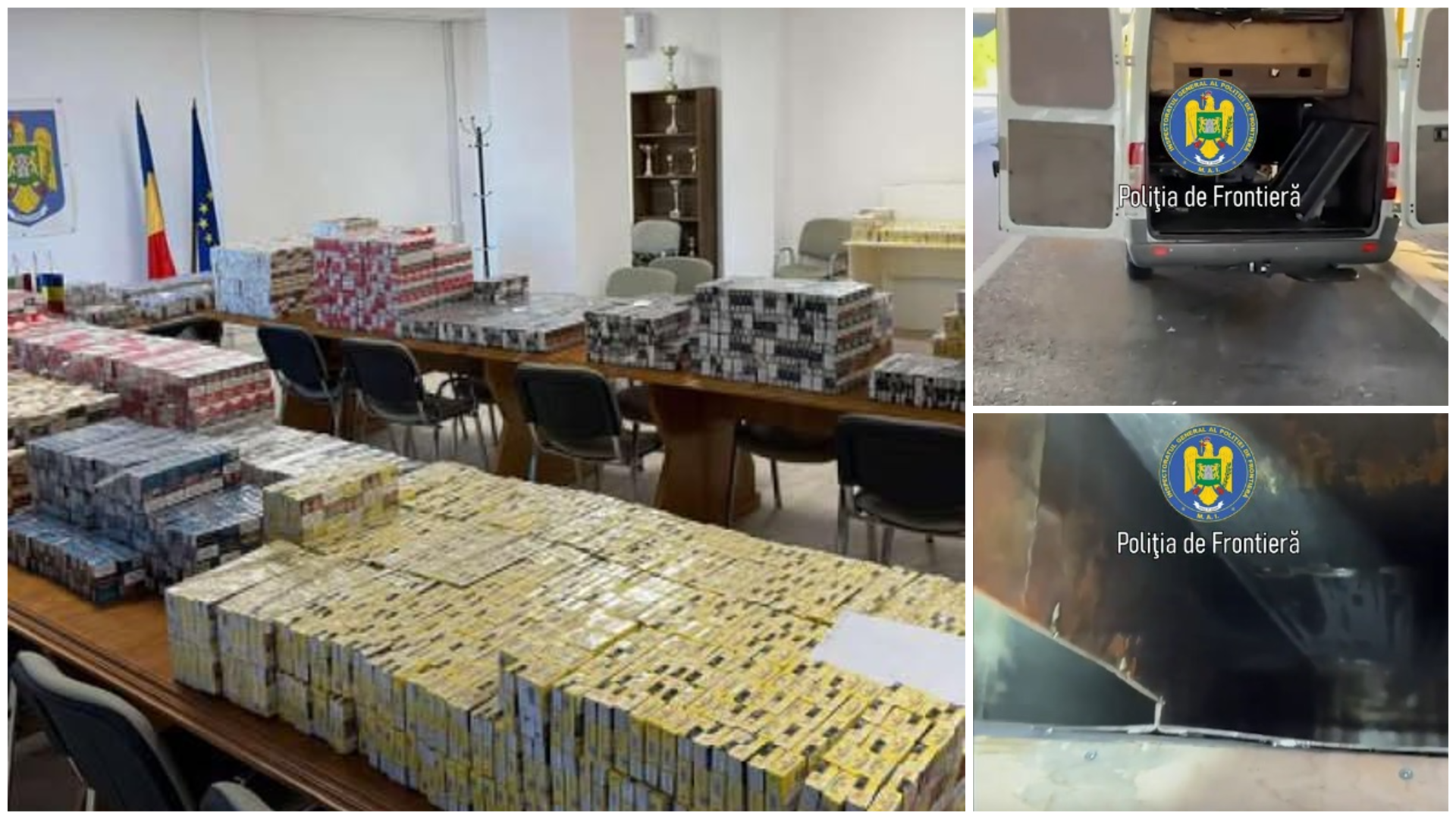 Contrabanda descoperita la Bors 13000 de pachete de tigari