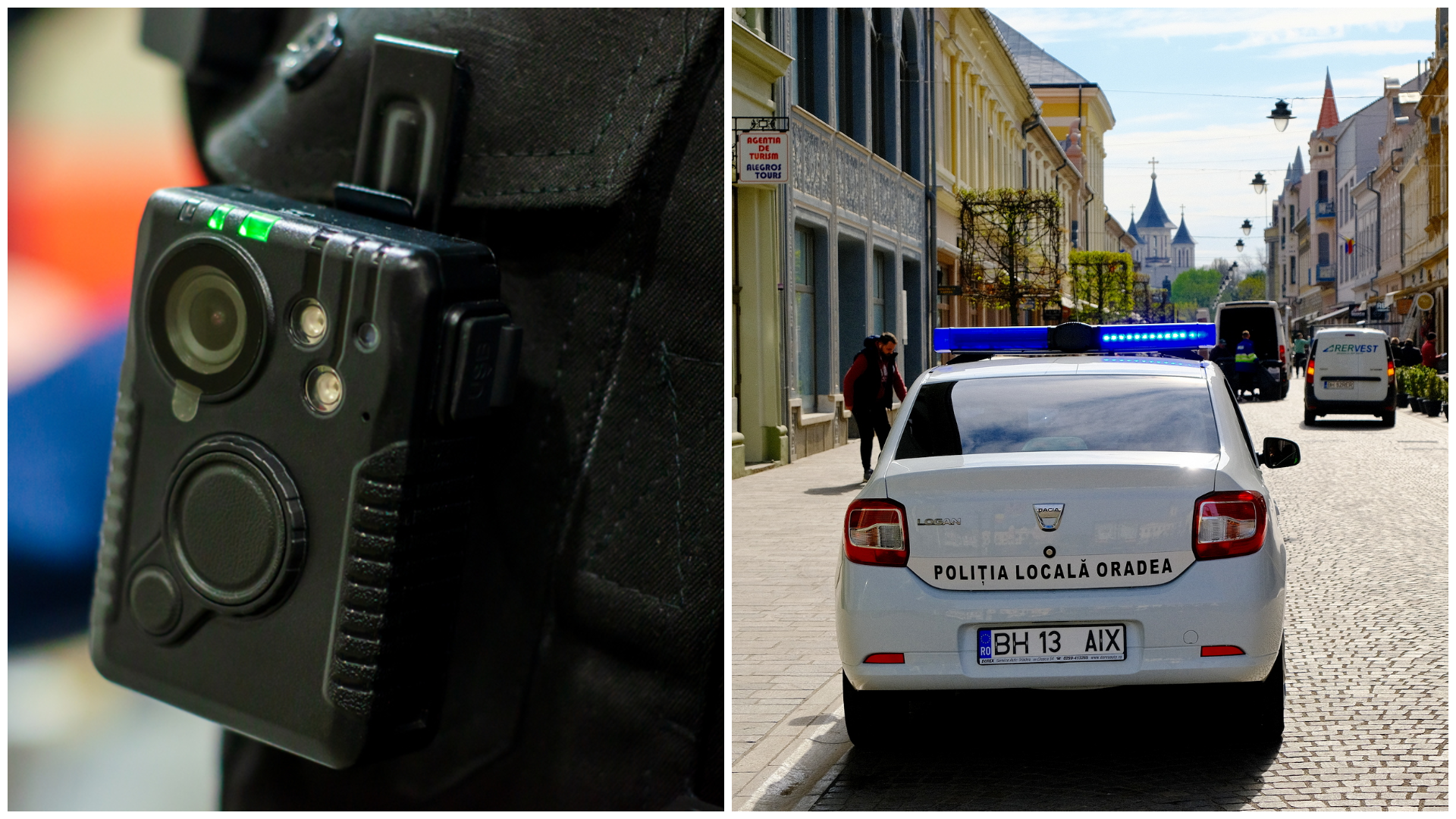 Atentie se filmeaza Poilitistii locali au camere de corp