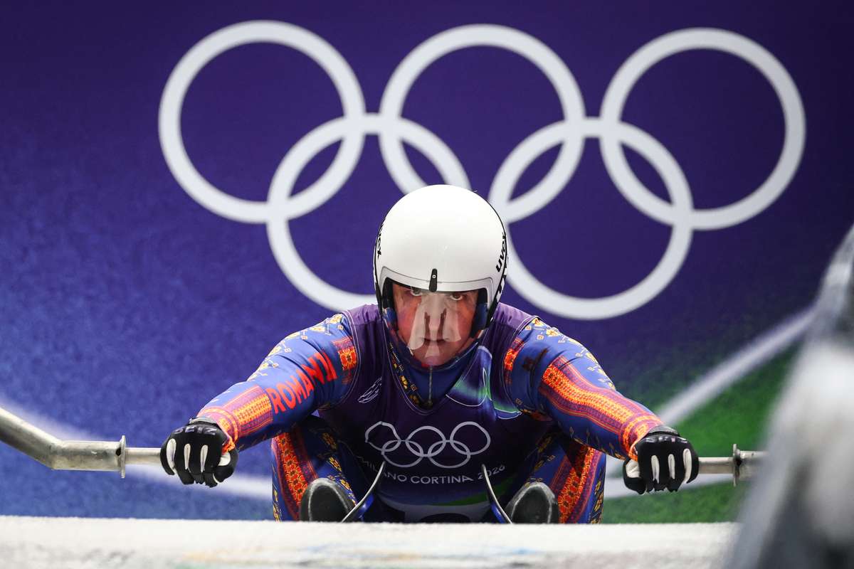 Valentin Cretu ocupand locul 13 la sanie individual masculin dupa primele doua manse