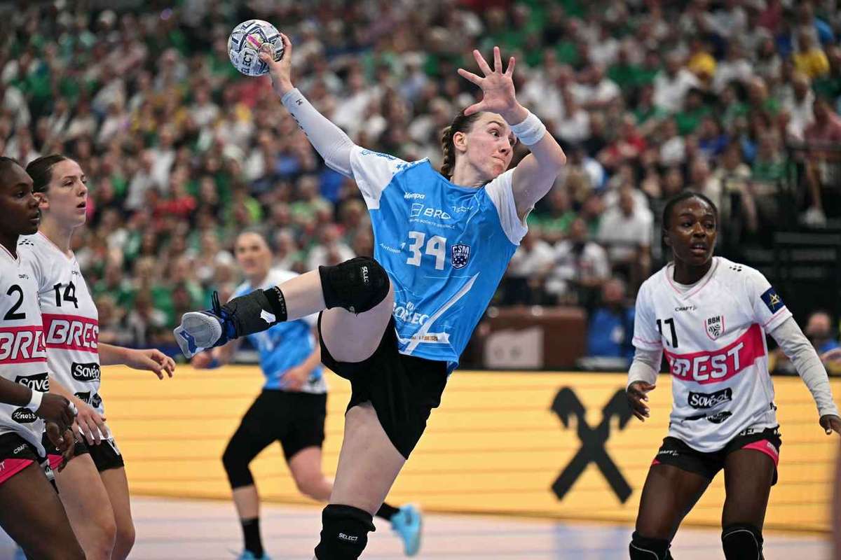 Finala mică a Ligii Campionilor la handbal feminin: Brest 2 finala mica a ligii campionilor la handbal feminin brest 1