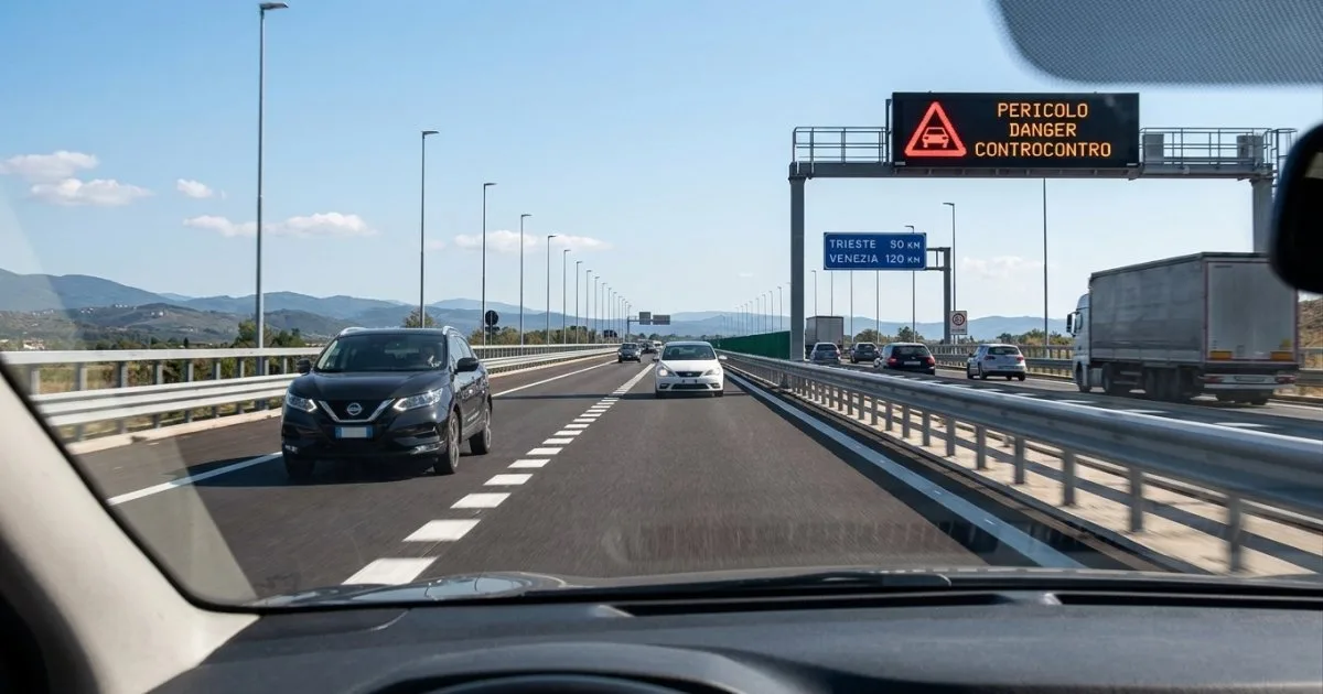 Contrasens pe autostradă: permis anulat și amendă de 4.000 de lei