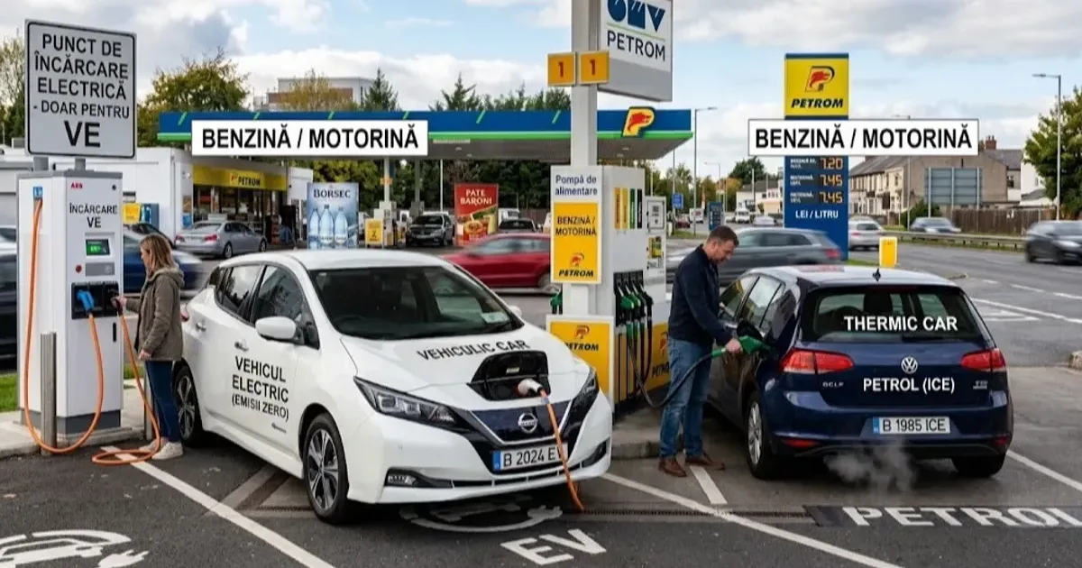 Electrică vs. motor termic: cât costă, de fapt, fiecare kilometru în România